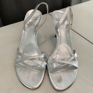 Stuart Weitzman Silver Heels
